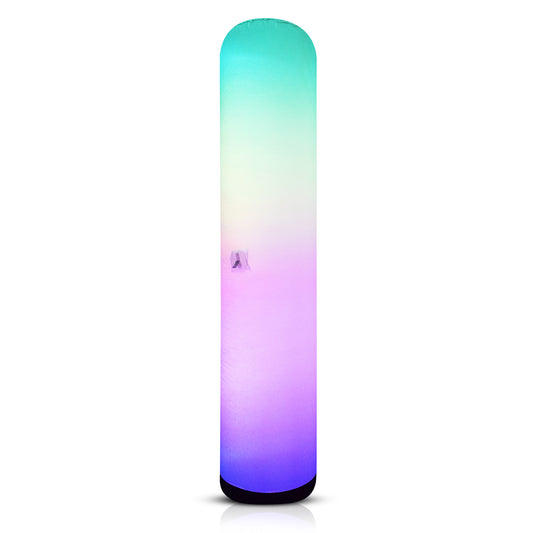 Inflatable Color Changing Column 8' x 18", Sand Bag Base, 4 Modes, Remote-Controlled LEDs